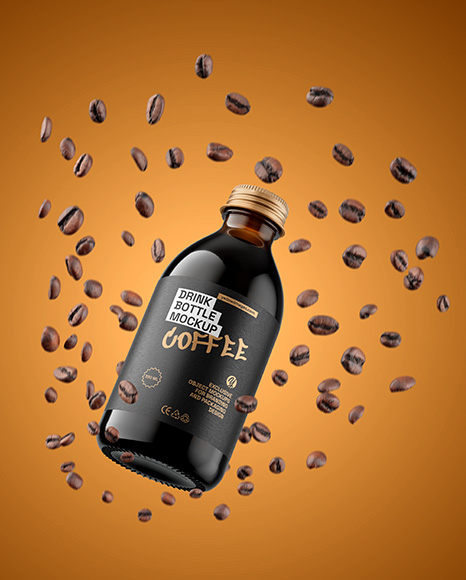 Cold Brew Coffee Bottle Mockup