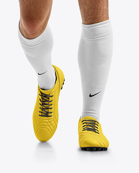 Soccer Player Wearing Raglan Jersey and Shorts Mockup