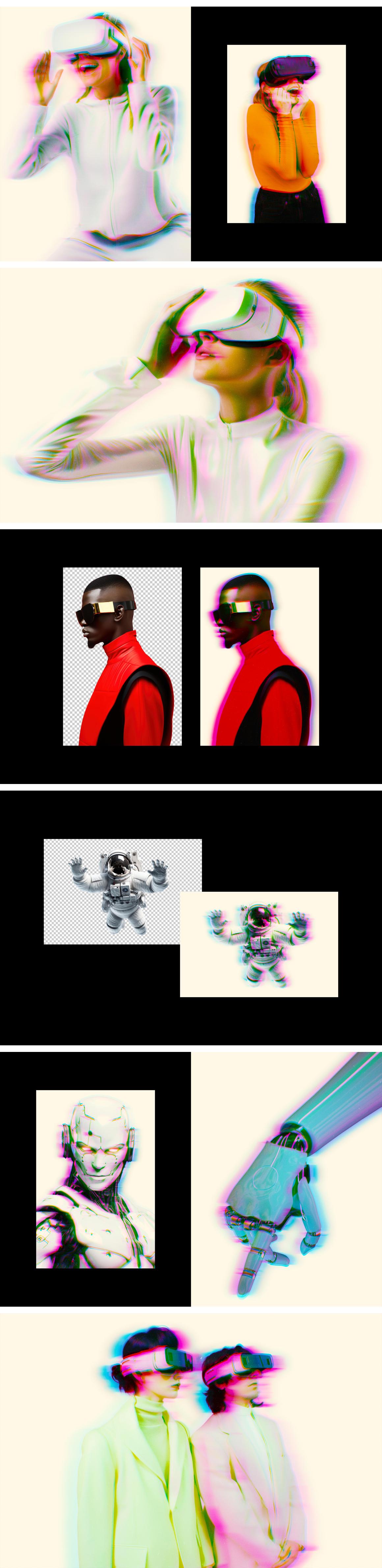 RGB Glitch Photo Effect
