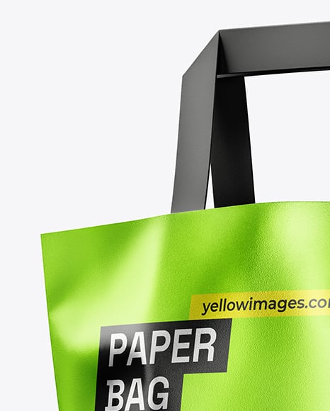 Metallized Paper Bag Mockup