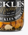 Glass Jar with Chanterelles Mockup
