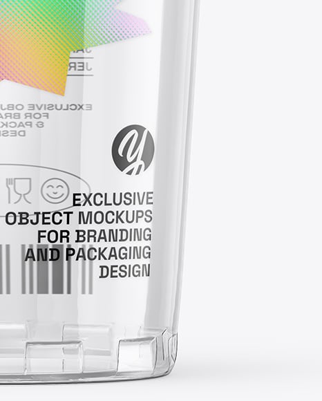 Clear Plastic Cup Mockup