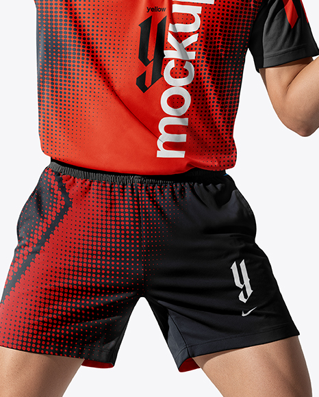 Man Wearing Table Tennis Uniform Mockup