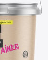 Matte Metallic Plastic Bucket Mockup