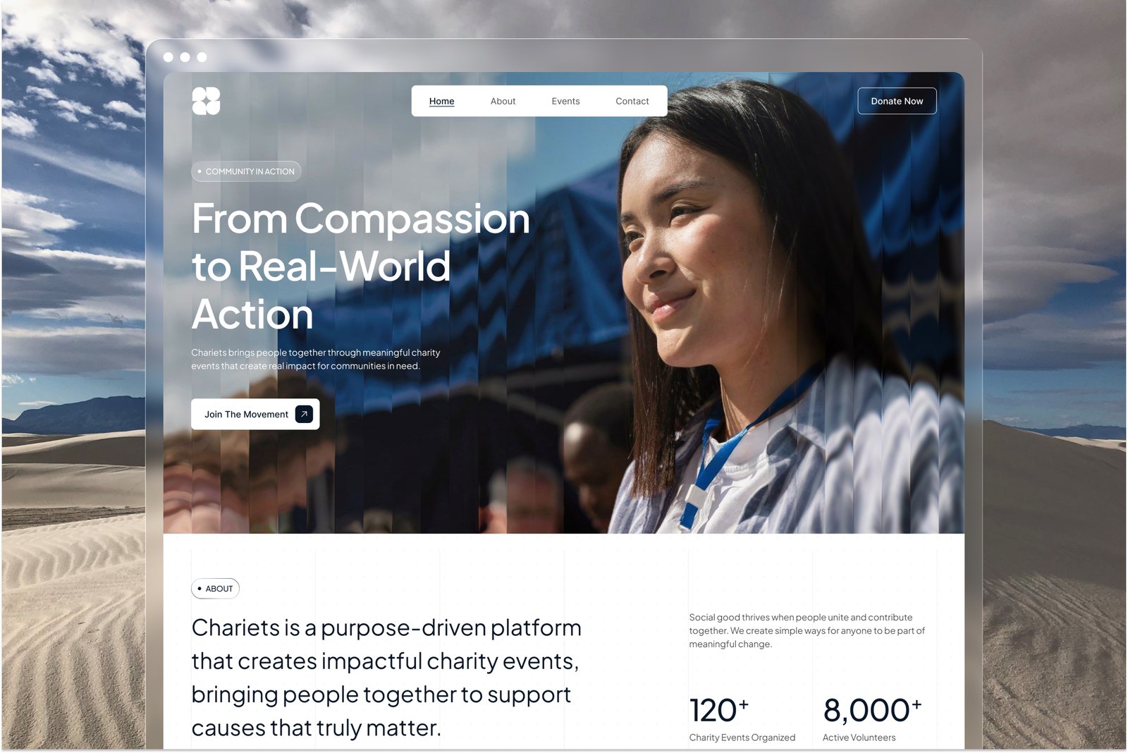 Chariets - Non-Profit Charity Website UI Figma Template