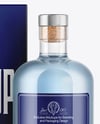 Gin Bottle with Box Mockup