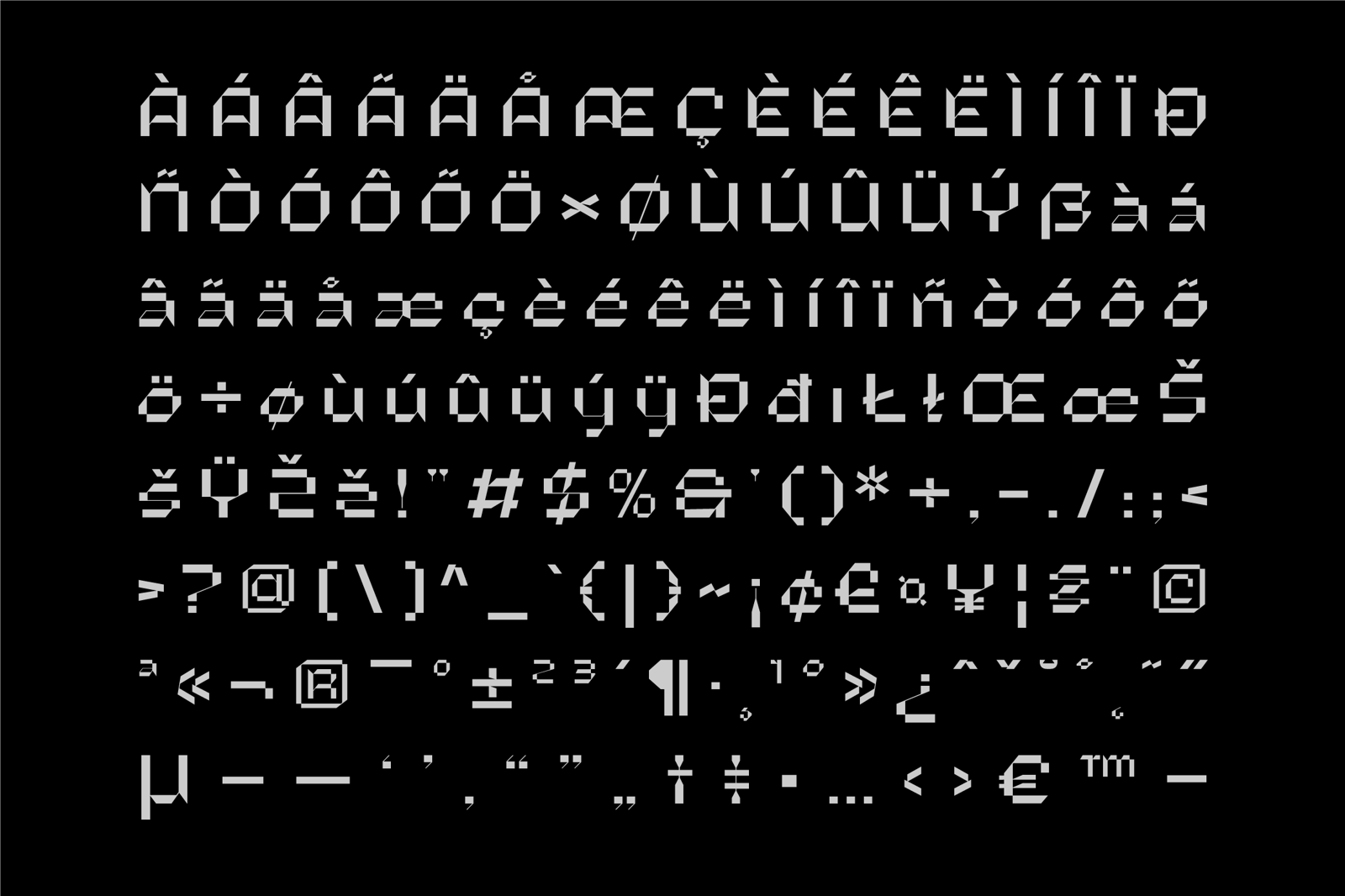 Microbots - Futuristic Font