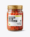 Jar with Tomato Bruschetta Mockup
