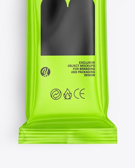 Glossy Snack Package Mockup