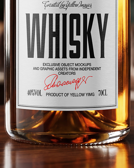 Whiskey Bottle Mockup