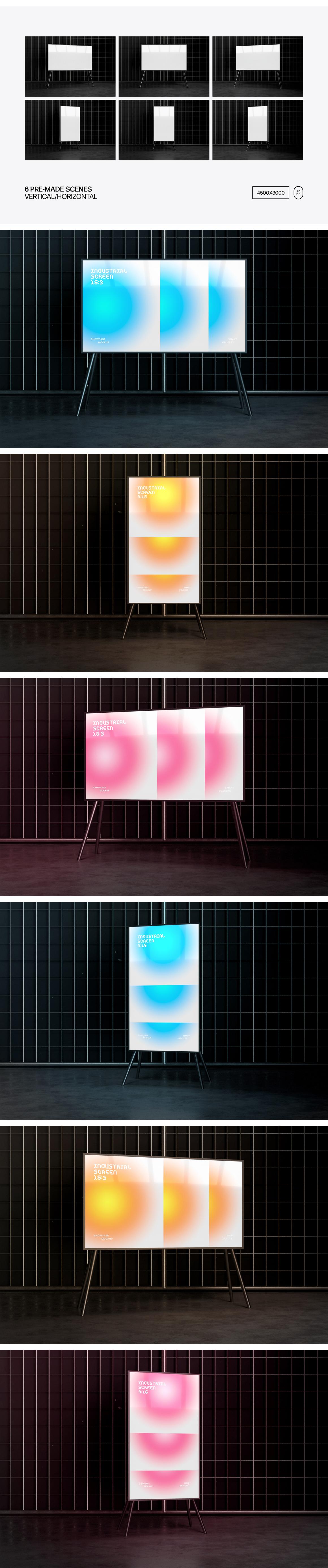 Industrial Screen Mockups