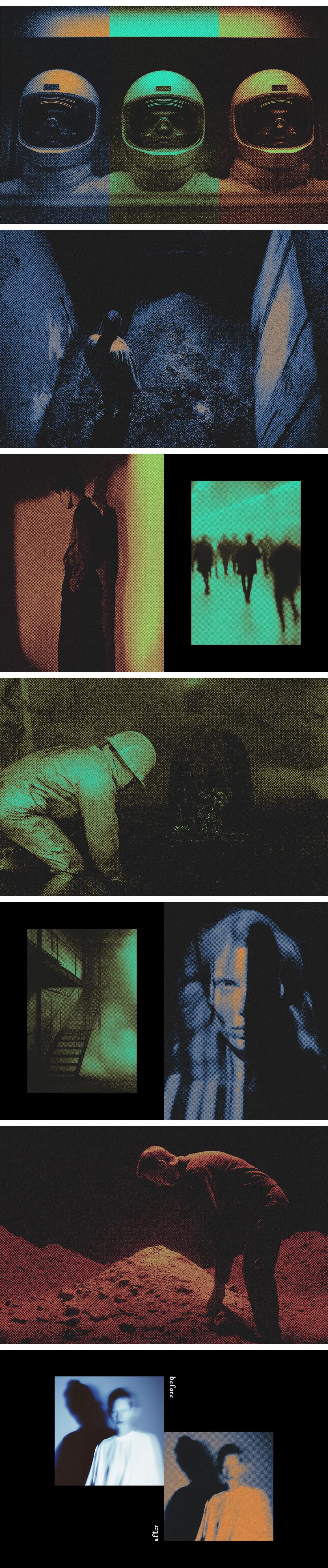 Halftone Grunge Photo Effect
