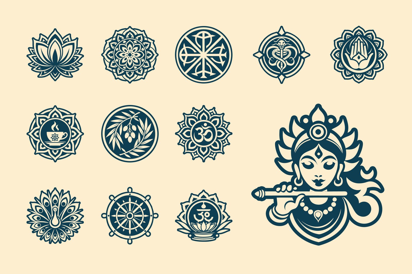 Religious Icons Symbols