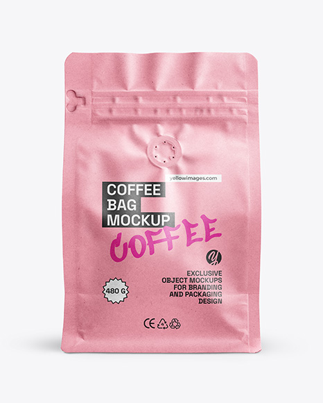 Kraft Paper Coffee Bag Mockup