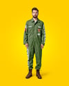 Man Wearing a Coverall Mockup