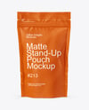 Matte Stand-Up Pouch Mockup