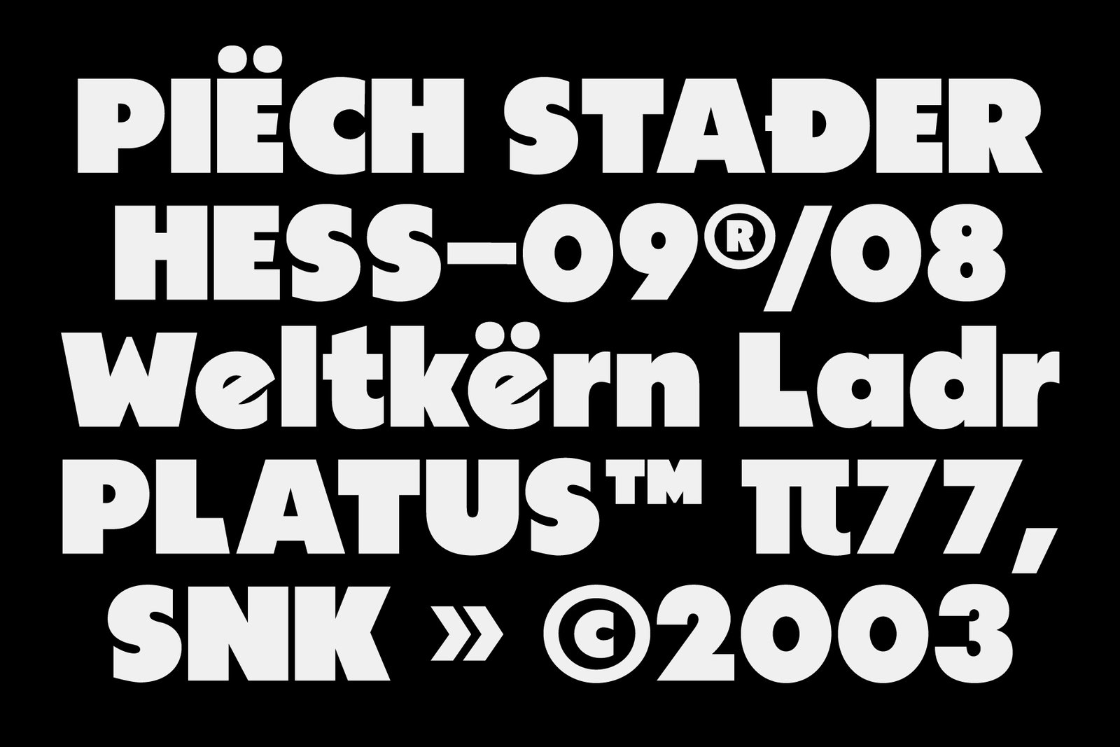 BJÖRN Bold Sans Serif
