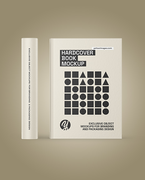 Two Hardcover Books Mockup