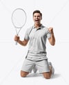 Man Wearing Tennis Uniform Mockup