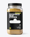 Plastic Jar Filled Asafoetida Spice Mockup