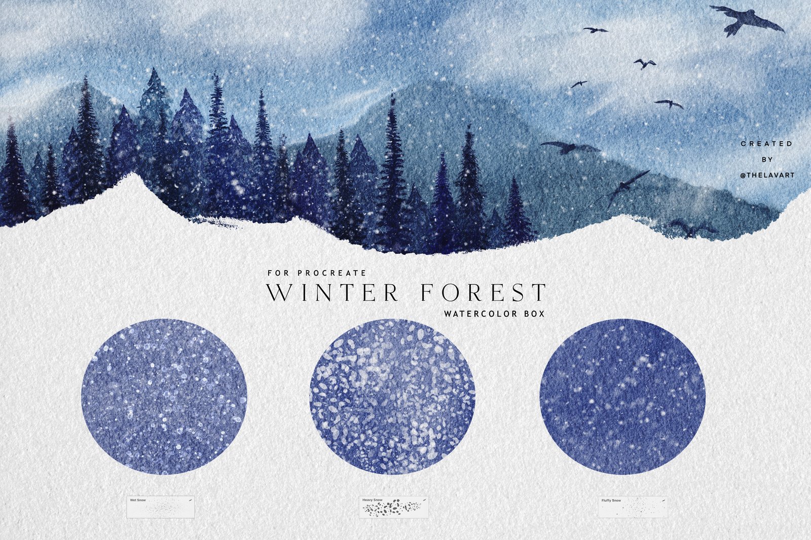 Winter Forest Box for Procreate