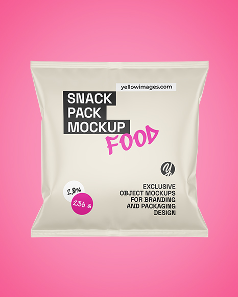 Matte Snack Pack Mockup