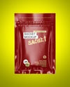 Glossy Sachet Mockup