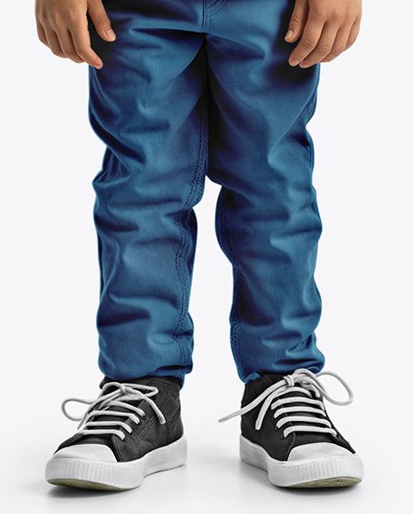 Boy Wearing a Hoodie and Beanie Hat Mockup