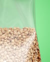 Transparent Package with Buckwheat Mockup