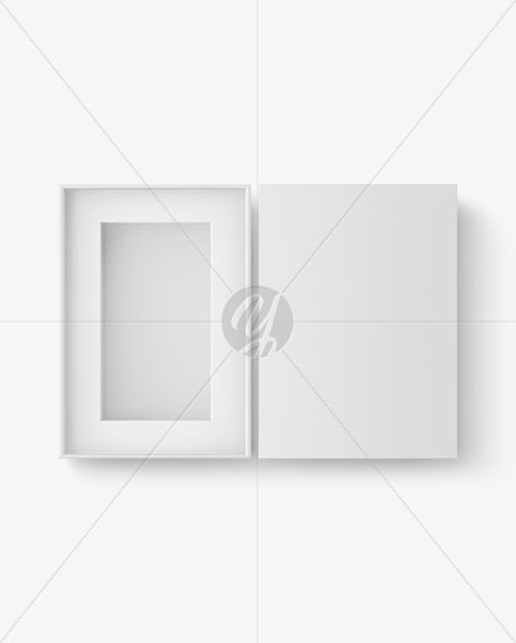 Empty Opened Box Mockup