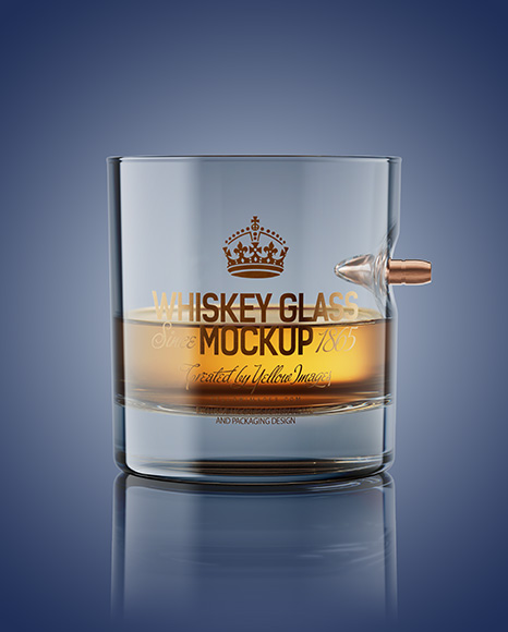 Bullet Whiskey Glass Mockup