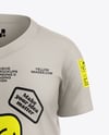 Kids V-Neck T-Shirt Mockup - Front View