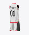 Basketball Kit Mockup - Back Half Side View