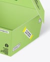 Opened Paper Food Box Mockup