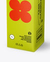 1L Carton Drink Box Mockup - Half Side view