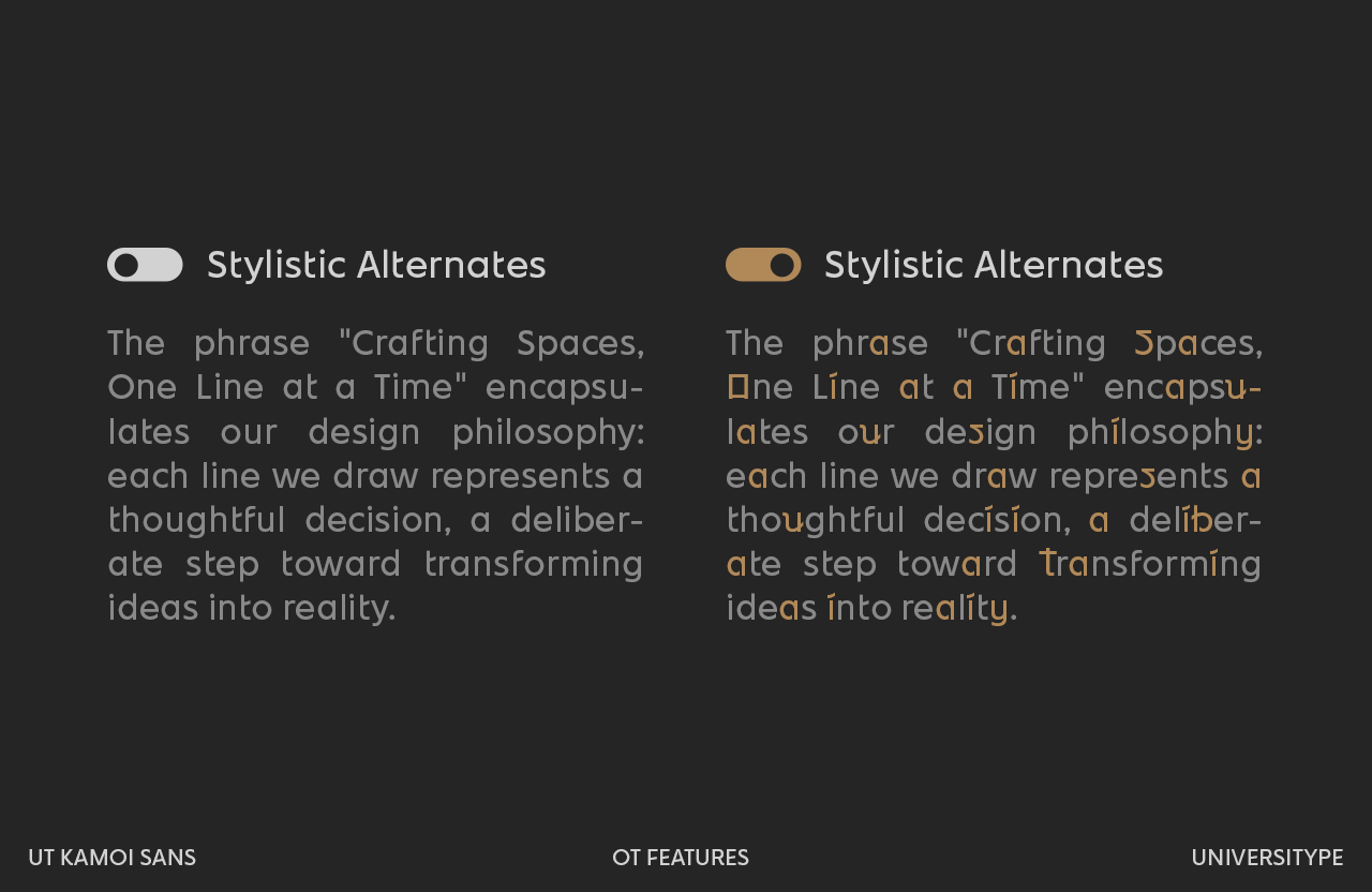 UT Kamoi Sans - A Geometric Sans Serif