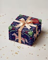 Gift Box with Bow and Confetti Mockup