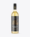 Clear Glass White Wine Bottle Mockup