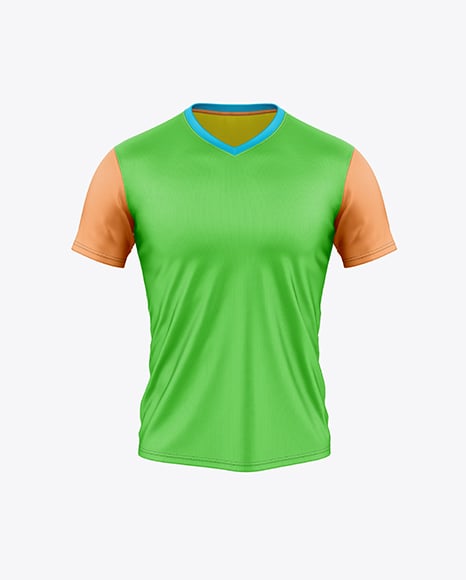 V-Neck Rugby Jersey Mockup - Front View