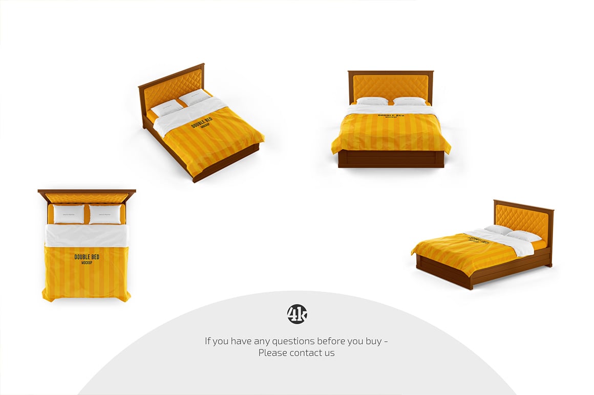 Double Bed Mockup Set