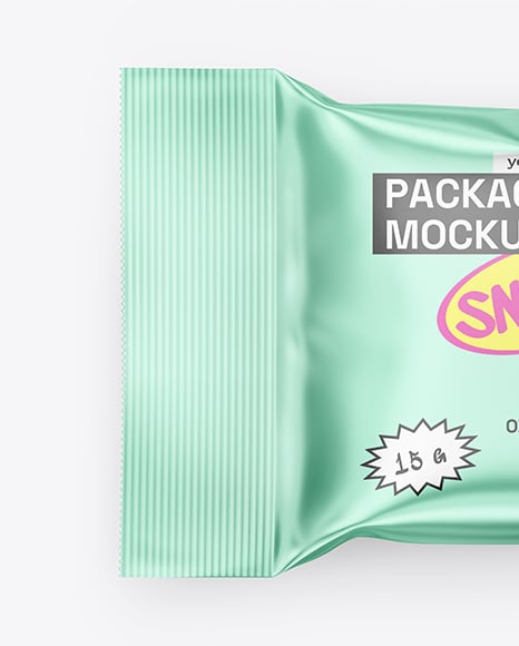 Matte Metallic Package Mockup