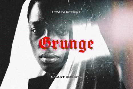 Grunge Risoprint Photo Effect - Creative Store