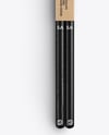 Glossy Wooden Drumsticks Mockup