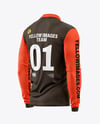 Mesh Jersey Mockup - Back Half Side View
