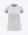 Heather T-Shirt Mockup - Front View