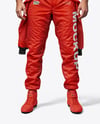 Man Wearing Racing Kit Mockup