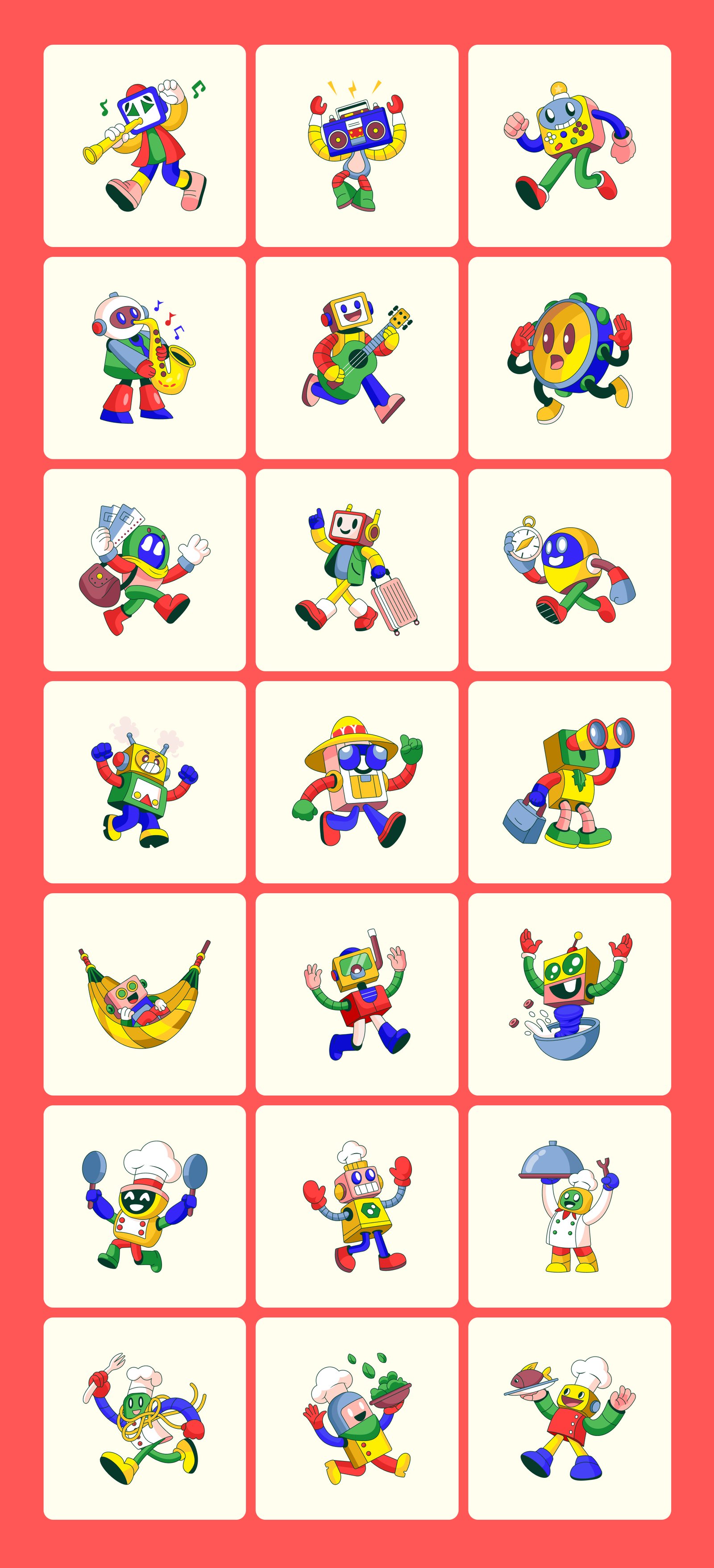 Everyday Bots Illustration Bundle