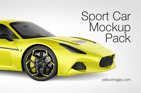 Sport Car Mockup - Pack - Handpicked Sets of Vehicles