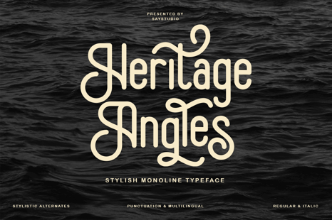 Heritage Angles Font - Magazine font