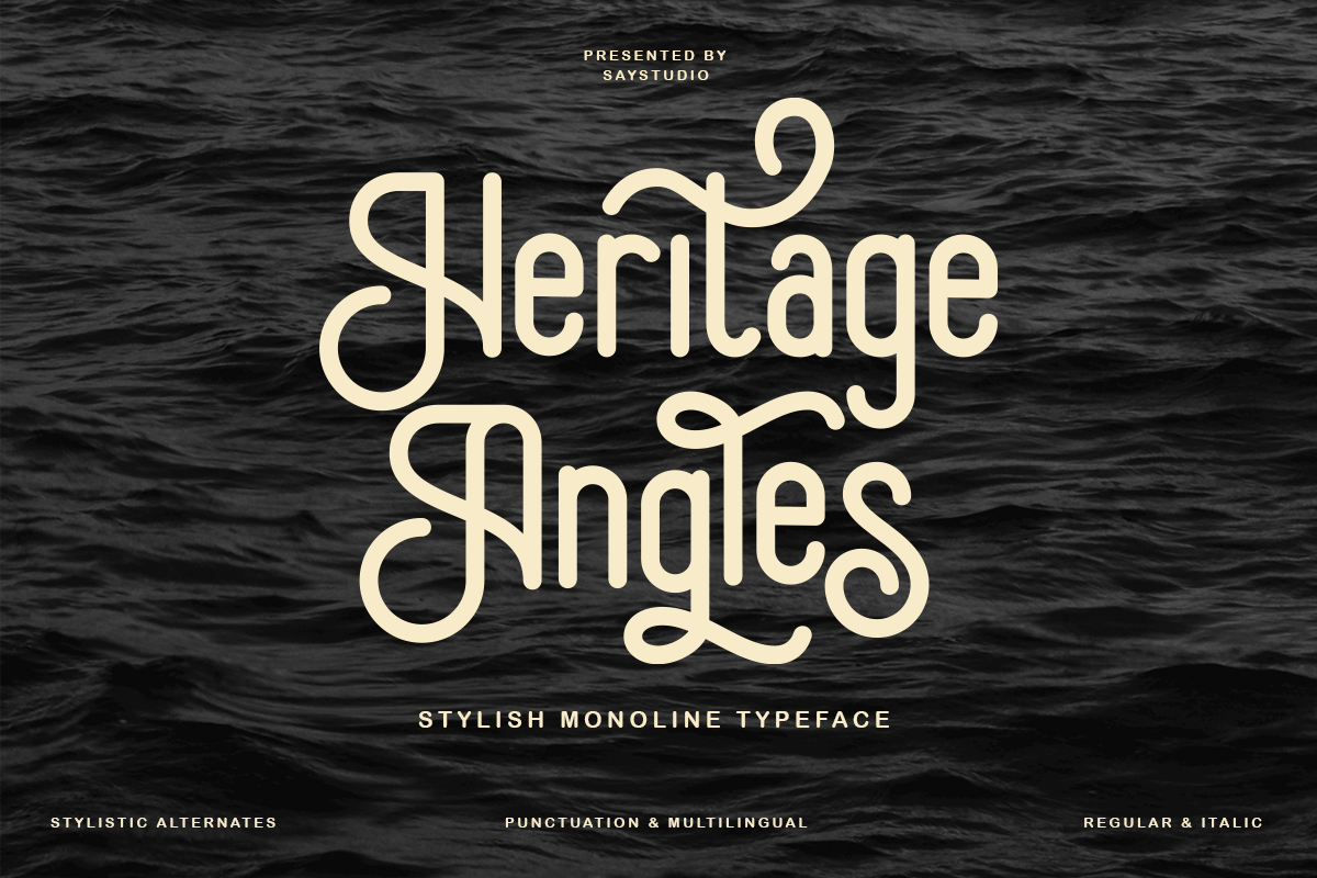 Heritage Angles Font